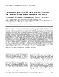 Phylogenetic Analysis of Eurytominae (Chalcidoidea: Eurytomidae) Based on Morphological Characters