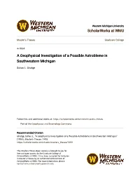 A Geophysical Investigation of a Possible Astrobleme in Southwestern Michigan