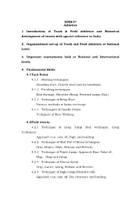 BPES-Ist Athletics 1. Introduction of Track & Field Athletics And