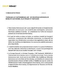 Parissaclay Autonomous