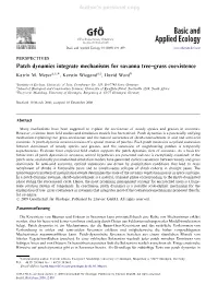 Patch Dynamics Integrate Mechanisms for Savanna Tree–Grass Coexistence Katrin M