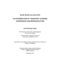 Road Space Allocation