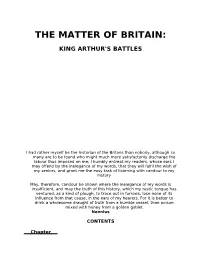 The Matter of Britain