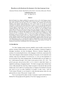 Emmanuel Nicholas Abakah. Hypotheses on the Diachronic