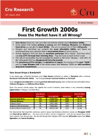 First Growth 2000S Does the Market Have It All Wrong?