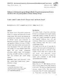 Influence of Botanicals Against Khapra Beetle (Trogoderma Granarium
