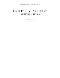 Light in August