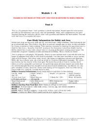 Module 3-4 | Test 1A | 2015