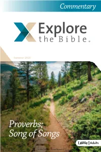 Proverbs; Song of Songs