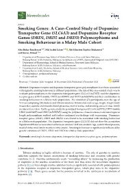 Smoking Genes: a Case–Control Study of Dopamine Transporter
