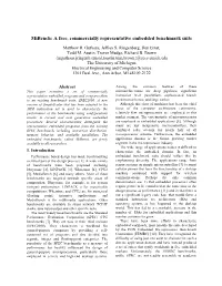 A Free, Commercially Representative Embedded Benchmark Suite