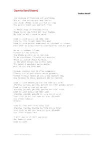Andrea Bocelli Dare to Live (Vivere)