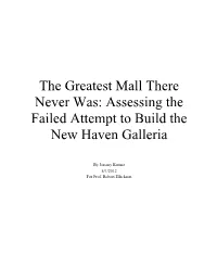 Assessing the Failed Attempt to Build the New Haven Galleria