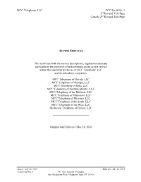 FCC Access Tariff