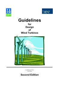 Guidelines for Design of Wind Turbines