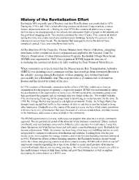 History of the Revitalization Effort Roslindale, MA Originally Part of Roxbury and Then West Roxbury Was Established in 1870