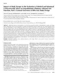 Impact of Study Design on the Evaluation of Inhaled And