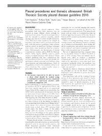 Pleural Procedures and Thoracic Ultrasound: British Thorax: First Published As 10.1136/Thx.2010.137026 on 9 August 2010