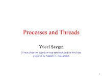 Processes and Threads