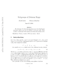 Subgroups of Division Rings in Characteristic Zero Are Characterized