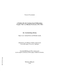 “Talk” on Albanian Territories (1392–1402)