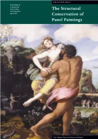 The Structural Conservation of Panel Paintings