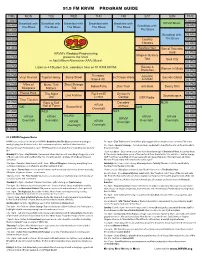 Vertical Program Guide CW 9