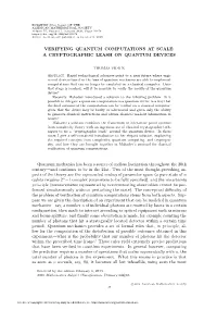 A Cryptographic Leash on Quantum Devices