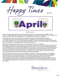 April 2021 What Is Easter?