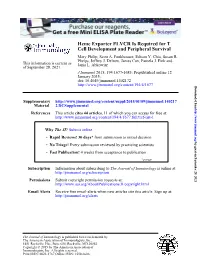 Cell Development and Peripheral Survival Heme Exporter FLVCR Is