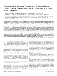 Comprehensive Mutation Screening in 55 Probands with Type 1 Primary Hyperoxaluria Shows Feasibility of a Gene- Based Diagnosis