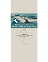Global Navigation Satellite System to Enhance Tsunami Early Warning Systems