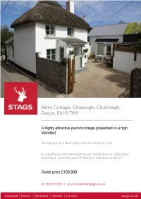 Minty Cottage, Chawleigh, Chulmleigh, Devon, EX18 7HR