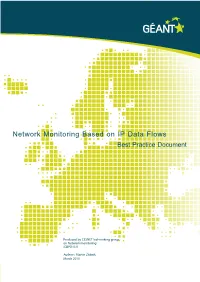 Network Monitoring Based on IP Data Flows Best Practice Document