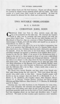 TWO NOTABLE OBERLANDERS. O. A. Haster