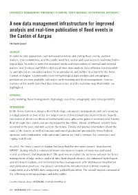 A New Data Management Infrastructure for Improved Analysis and Real-Time Publication of ﬂood Events in the Canton of Aargau