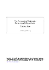 Athe Complexity of Religious Persecution@
