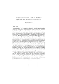 Integral Geometry – Measure Theoretic Approach and Stochastic Applications