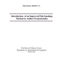 Introduction of an Improved Fish Smoking Method in Andhra Pradesh,India