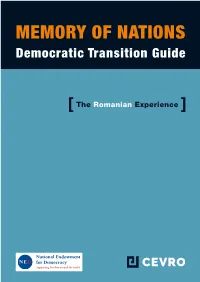 Memory of Nations: Democratic Transition Guide” (ISBN 978-80-86816-01-2)