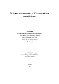 Next Generation Sequencing of DNA Extracted from Mummified Tissue