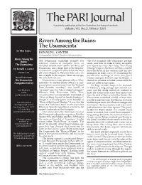 The Usumacinta1 in This Issue: RONALD L