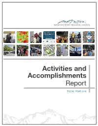 2019 Activities and Accomplishments Report