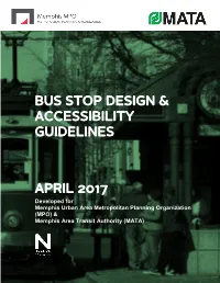Bus Stop Design & Accessibility Guidelines