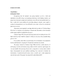 INTRODUCTION Recognizing That the Hydraulic Ram Pump (Hydram)