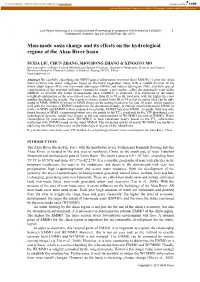 Man-Made Oasis Change and Its Effects on the Hydrological Regime of the Aksu River Basin