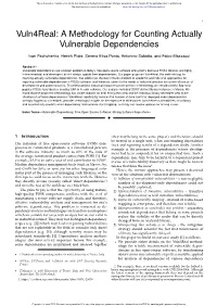 Vuln4real: a Methodology for Counting Actually Vulnerable Dependencies