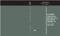 2Nd USENIX Conference on Web Application Development (Webapps ’11)