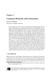 Chapter 5 Common Bantoid Verb Extensions Larry M