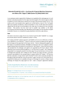 (The “Zagora”) QBD (Comm Ct) [2016] EWHC 3212